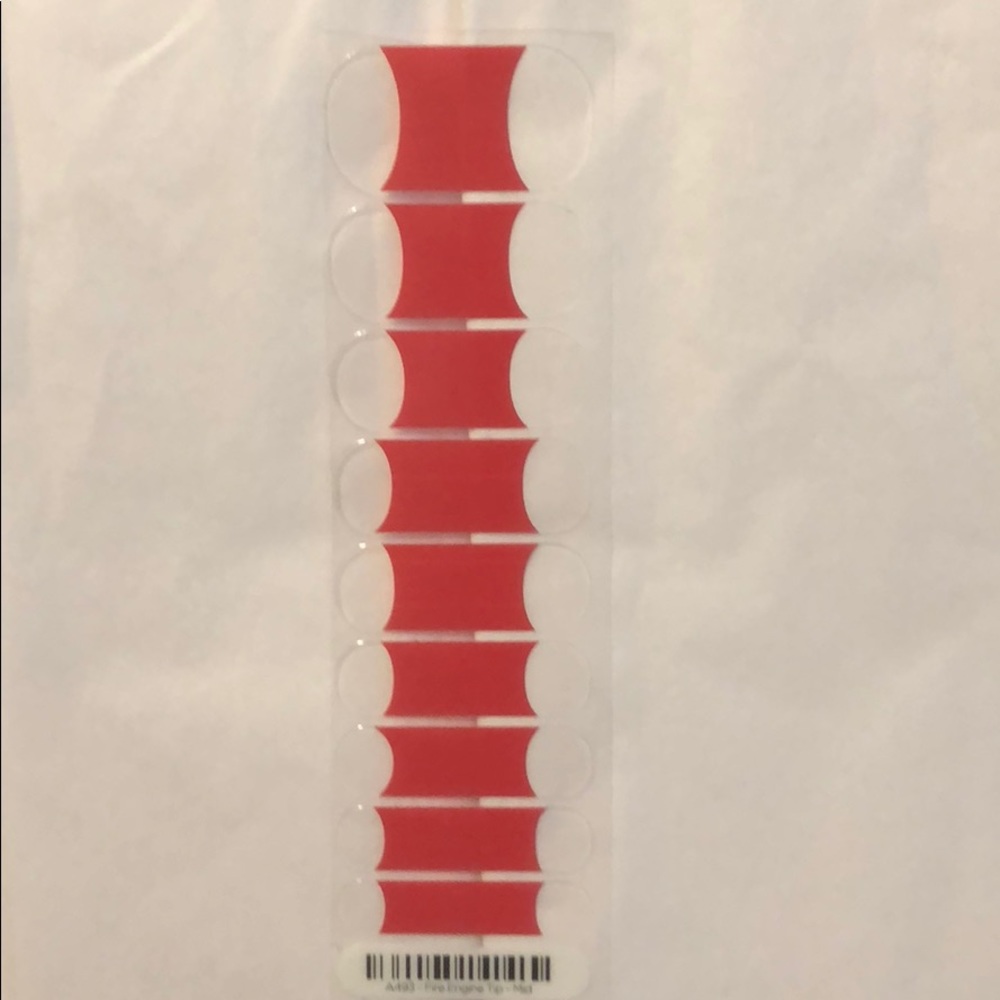 Jamberry Fire engine Tip Mid 1/2 Sheet